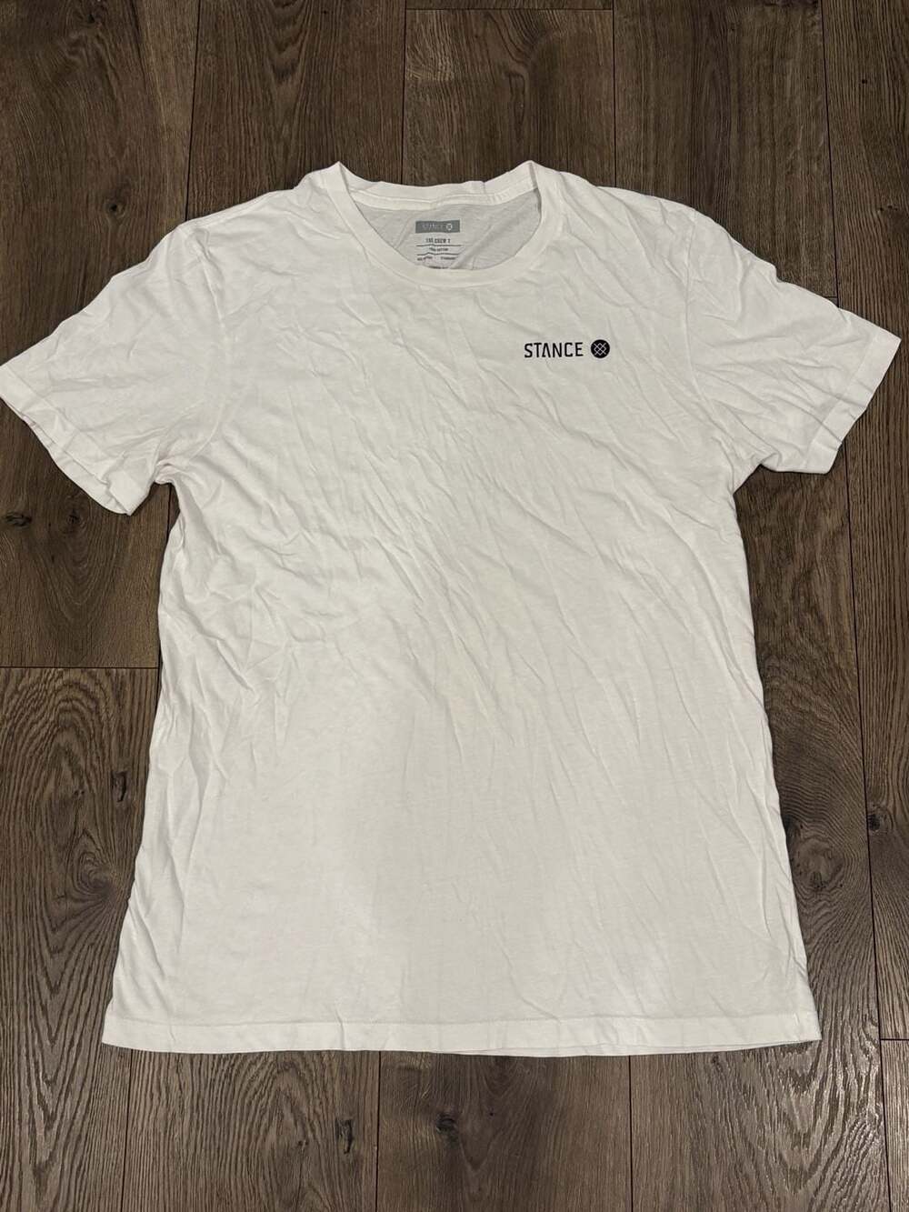 Stance The Crew T Size M White Cotton T-Shirt